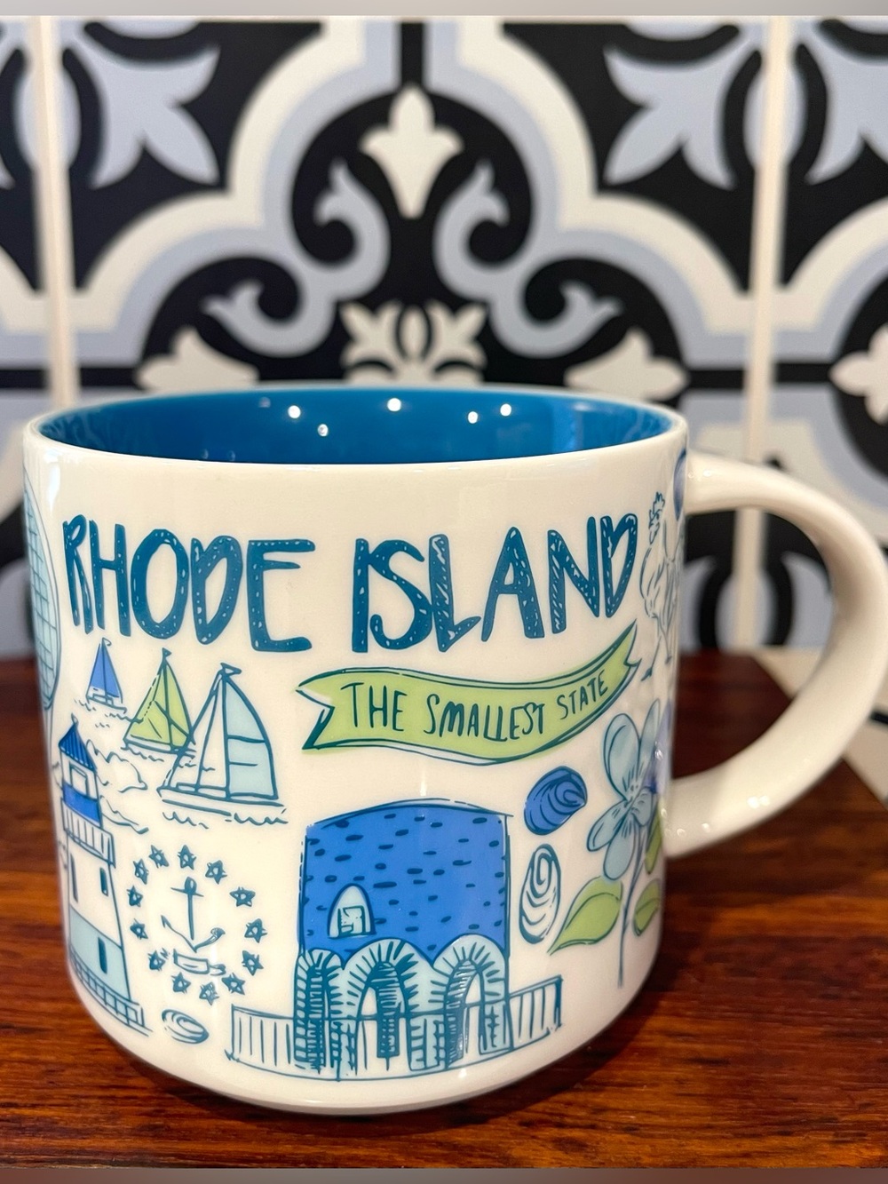 STARBUCKS Been There Series RHODE ISLAND Ceramic Coffee Mug 14 oz (2019)